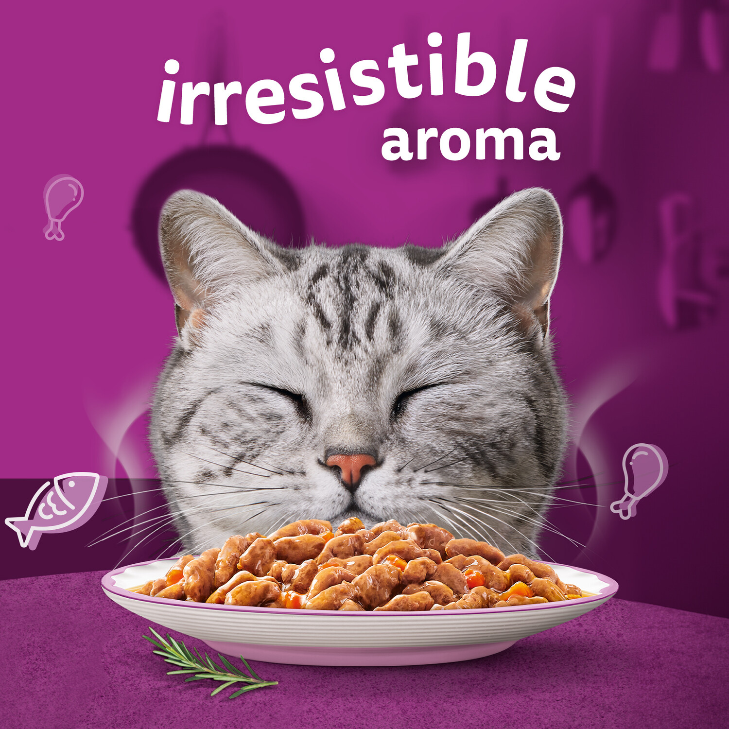 Whiskas Aromatic Cat Food in Gravy Brown Fragrant Fusion in Gravy 12 Image 6