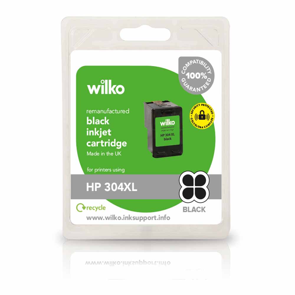 Wilko HP 304XL Black Remanufactured Inkjet Cartridge Image