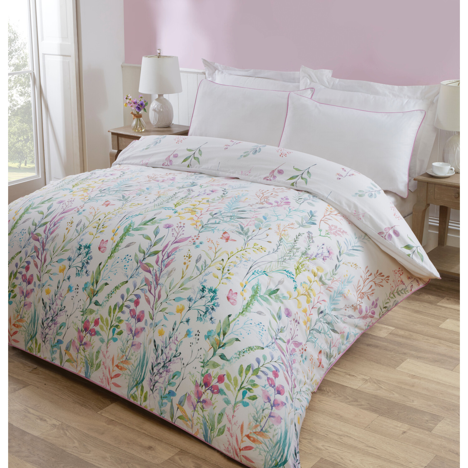 Divante King Size Wildflowers Duvet Set Image 2