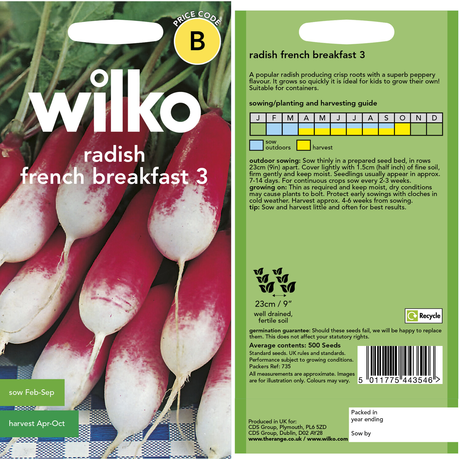 Wilko Radish French Breakfast Seeds Image 3