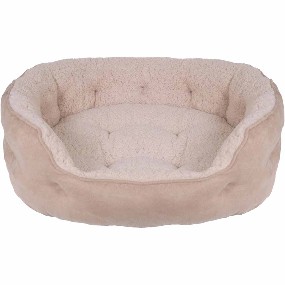 Single Rosewood Large Plush Pet Bed in Assorted styles Image 3