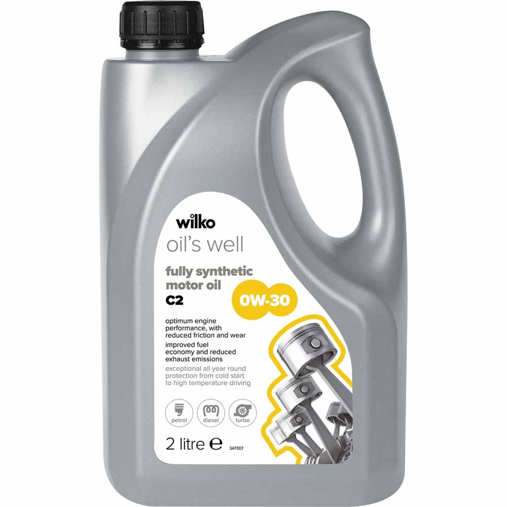 Wilko 0W-30 Fully Synthetic Oil C2 2L Image 1