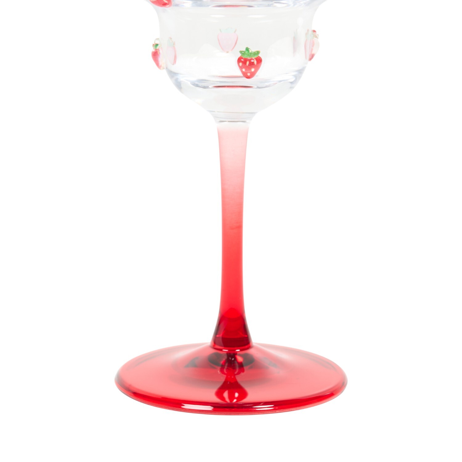 Strawberry Margarita Glass Red Image 3
