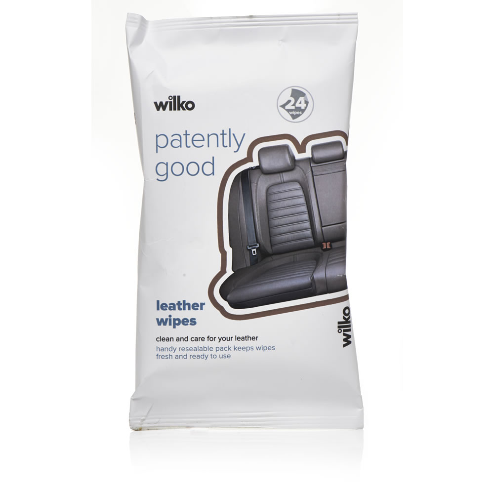 Wilko Leather Wipes 24 pack Image 1