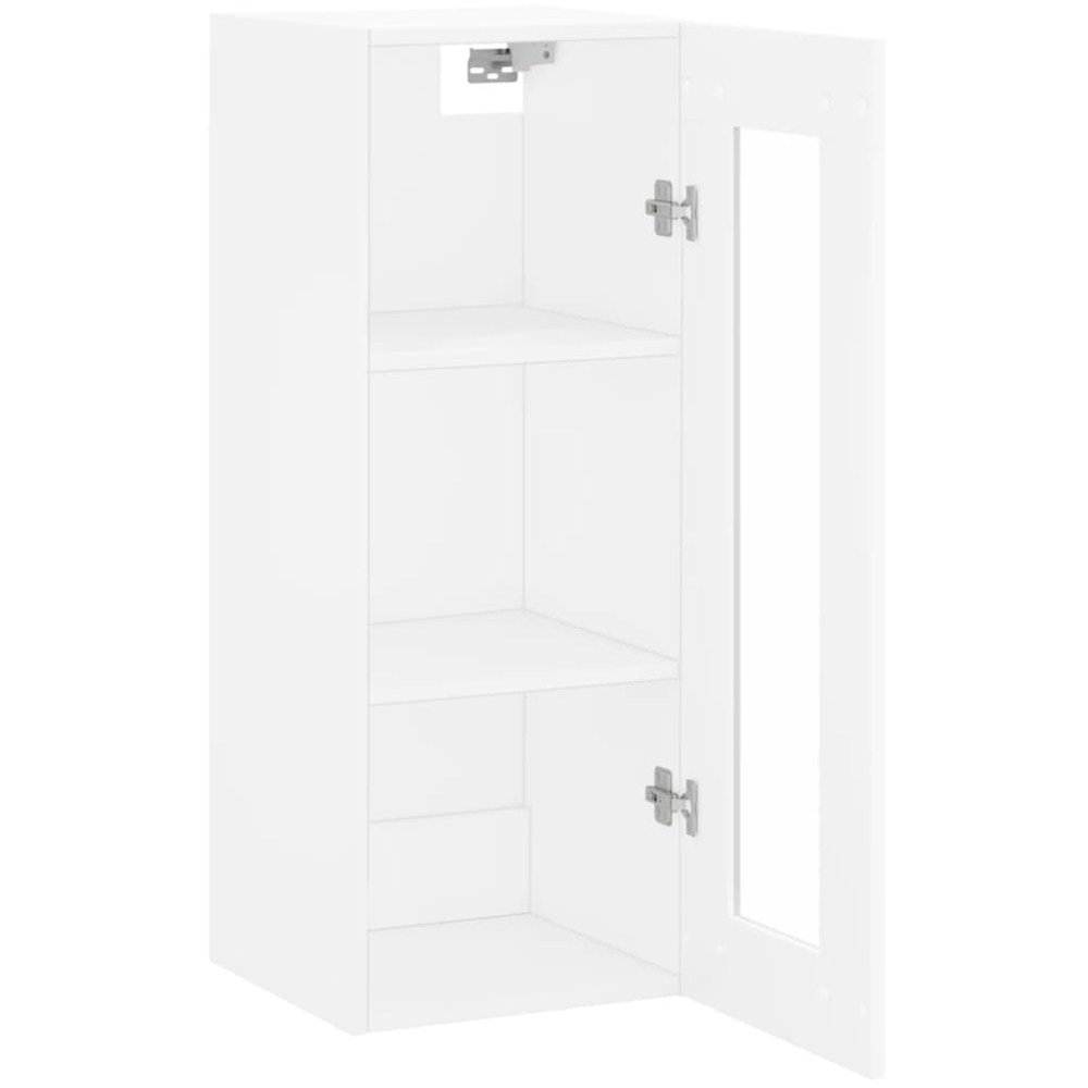 vidaXL Single Door 3 Shelf White Wall Mounted Cabinet Image 7