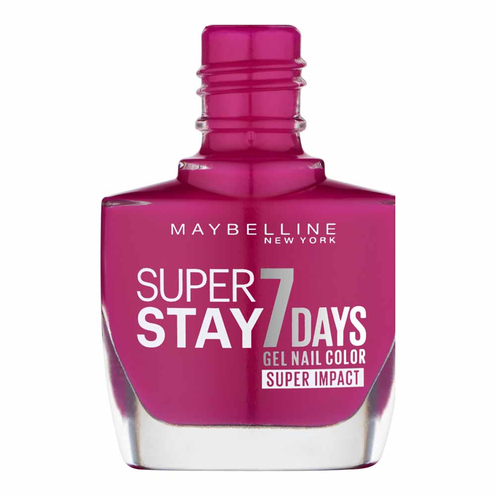 Maybelline SuperStay 7 Days Super Impact Nail Polish 24/7 Fuchsia 886 Image 2