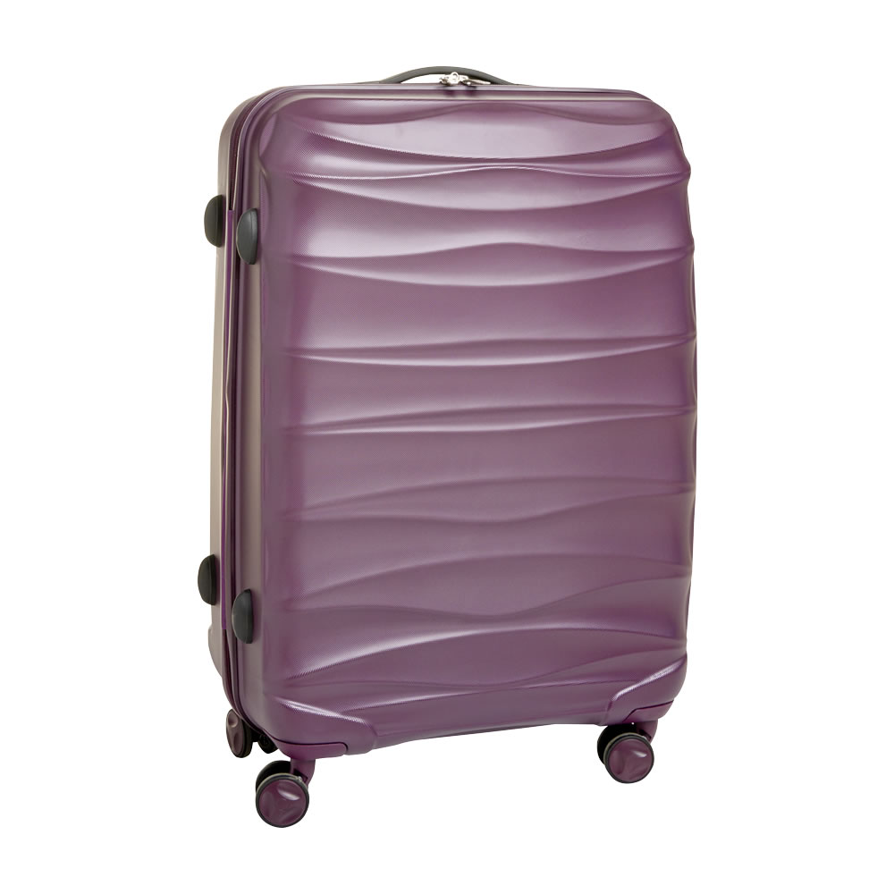 Wilko Lightweight Purple Hard Shell Medium Case 24in Wilko