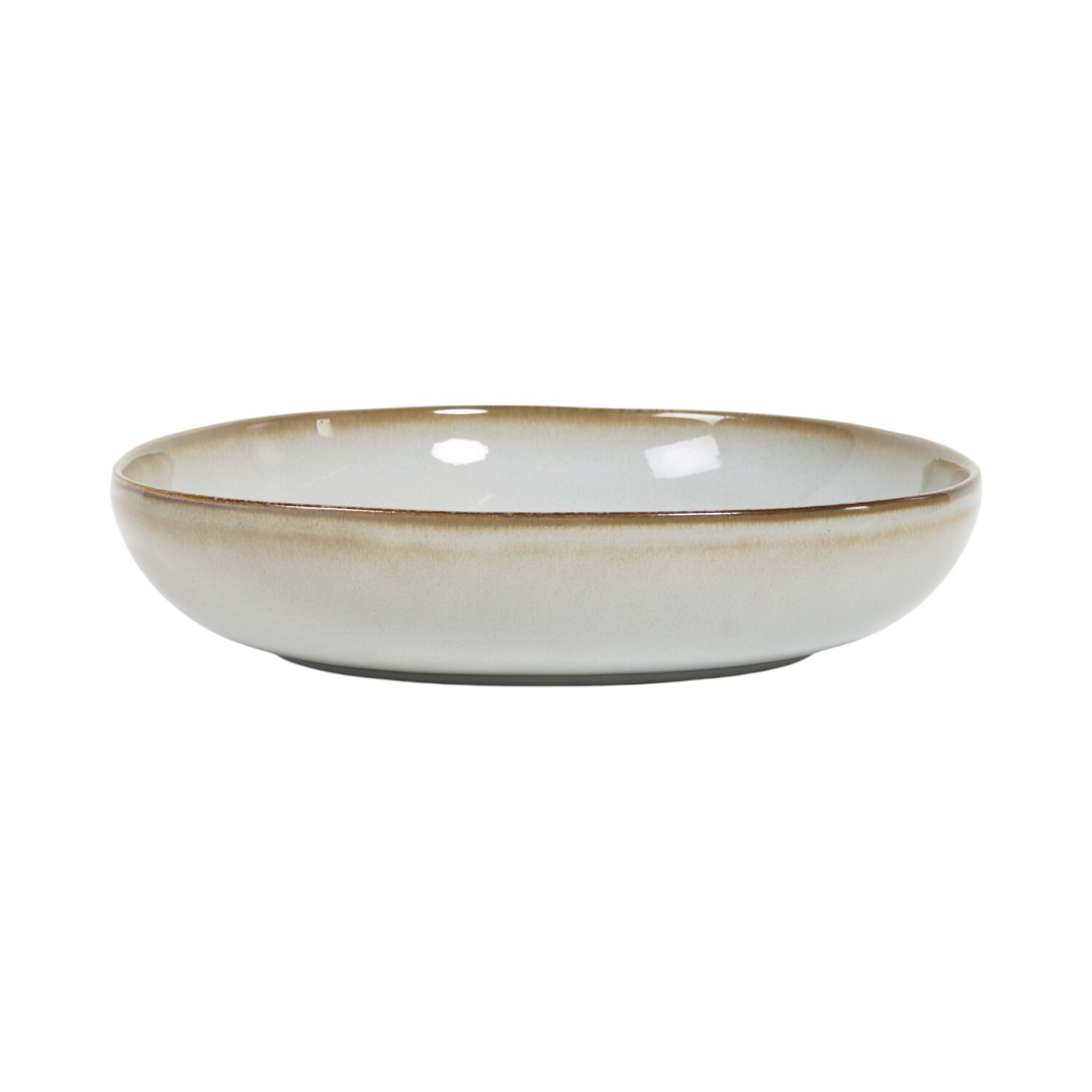 Quartz Reactive Glaze Pasta Bowl Blue Image 2
