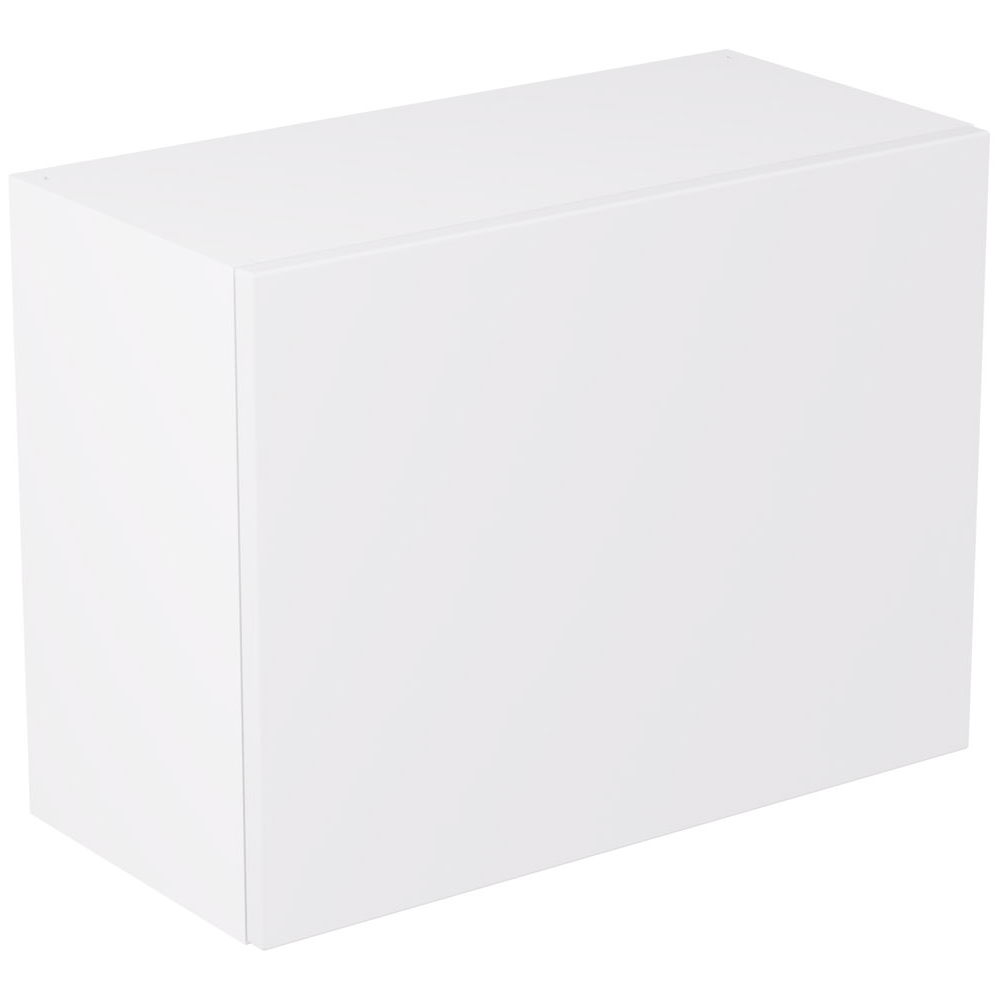 Kitchen Kit Slab Matt White Single Extractor Wall Kitchen Cabinet Flatpack 600mm Image 1