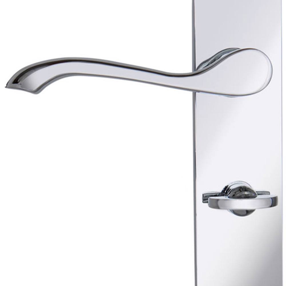 Wilko Ambassador Chrome Bathroom Lock Door Handle Wilko