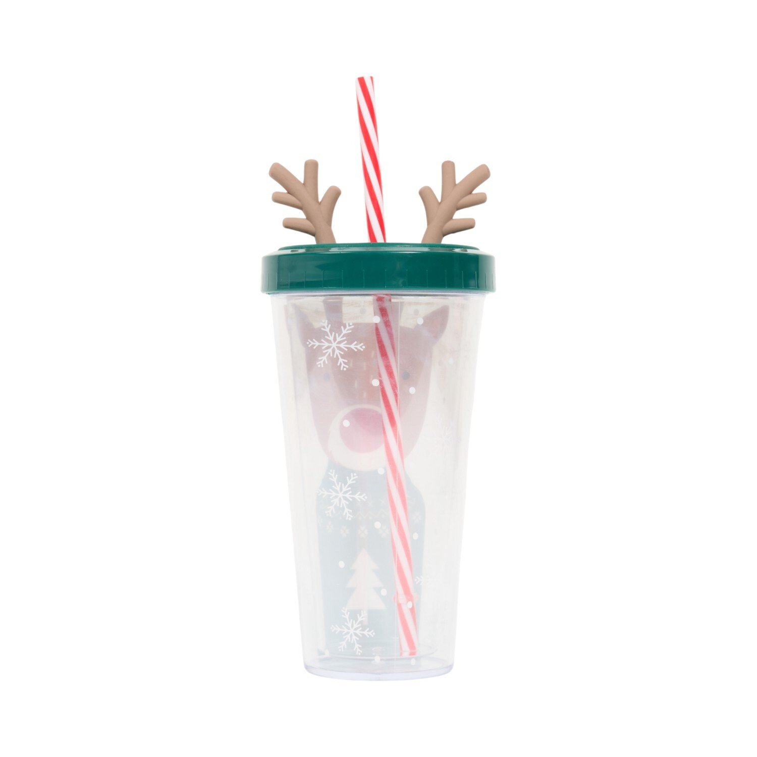 Christmas Character Tumbler with Straw Image 5
