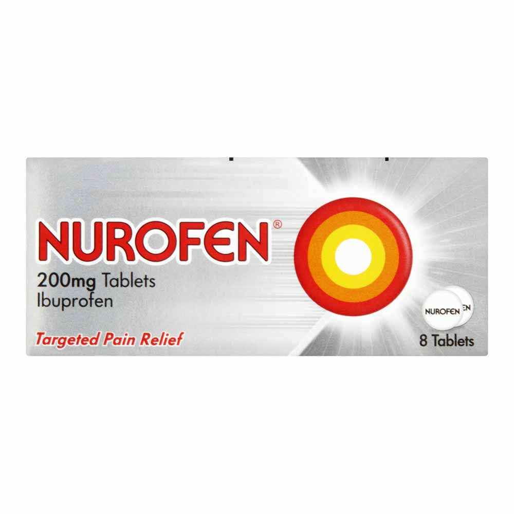 Nurofen Ibuprofen Tablets 8 pack  - wilko