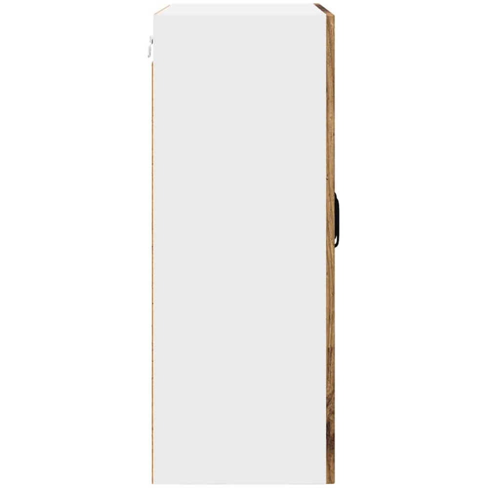 vidaXL 2 Glass Door Old Wood Kitchen Wall Cabinet Image 6