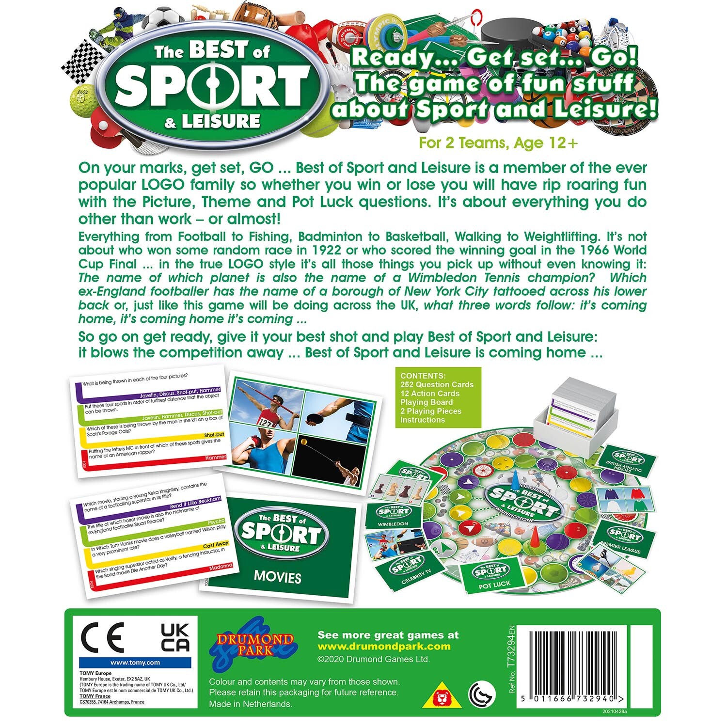Drumond Park The Best of Sport and Leisure LOGO Board Game Image 4