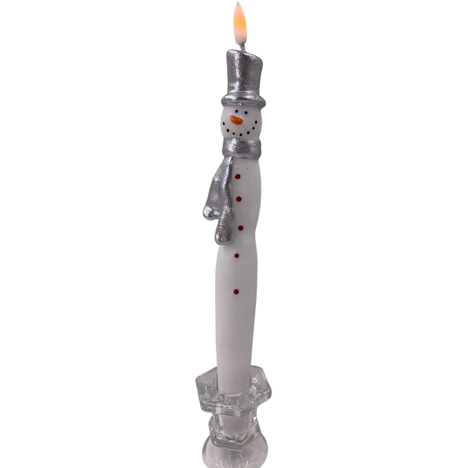 Christmas LED Taper Candle Image 1