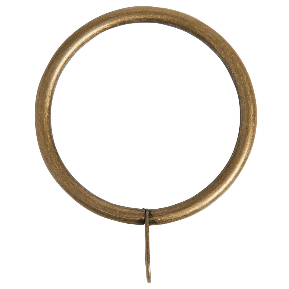 Wilko 120 - 210cm Extendable Antique Brass Ball Curtain Pole Image 4