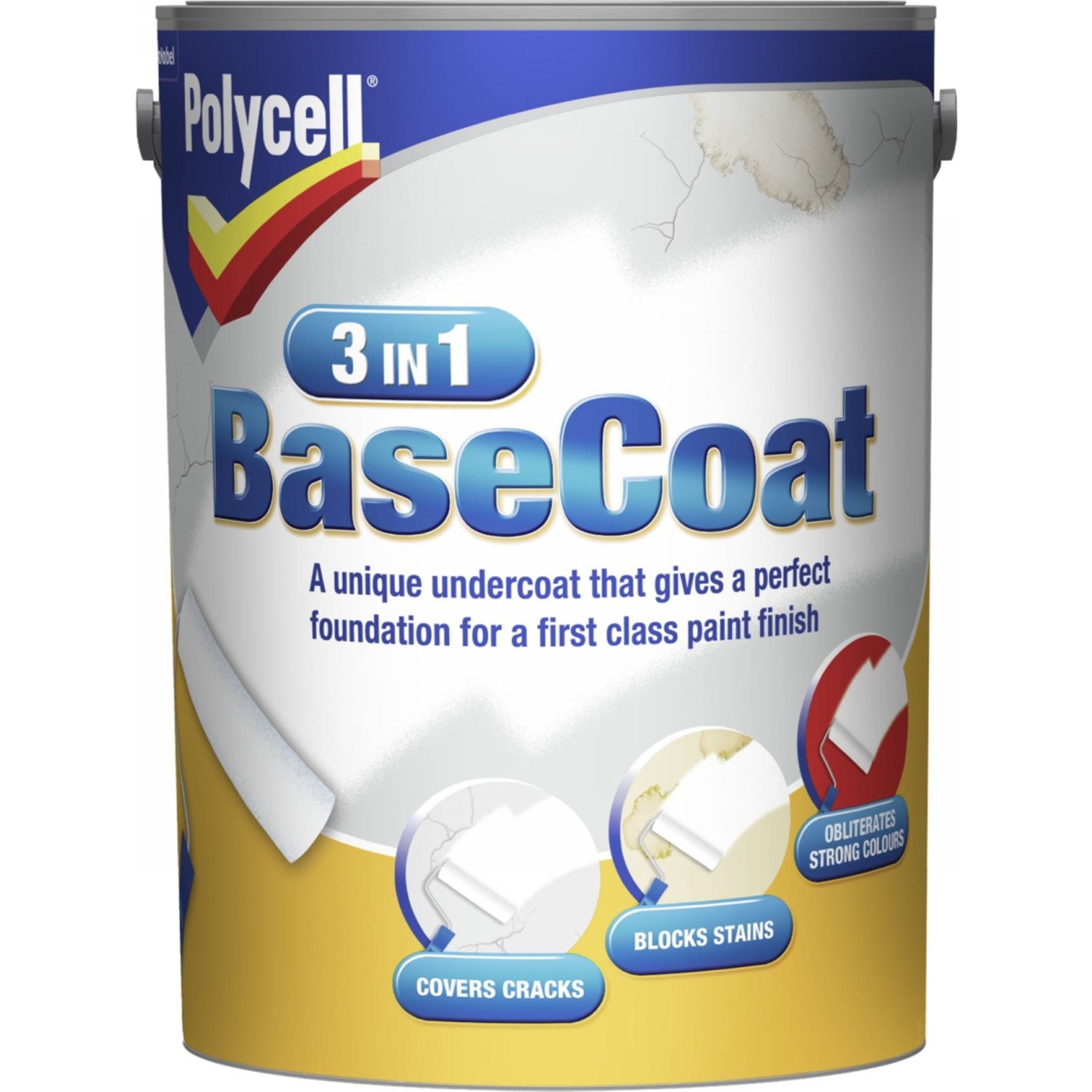 Polycell 3-in-1 Basecoat - 5l Image