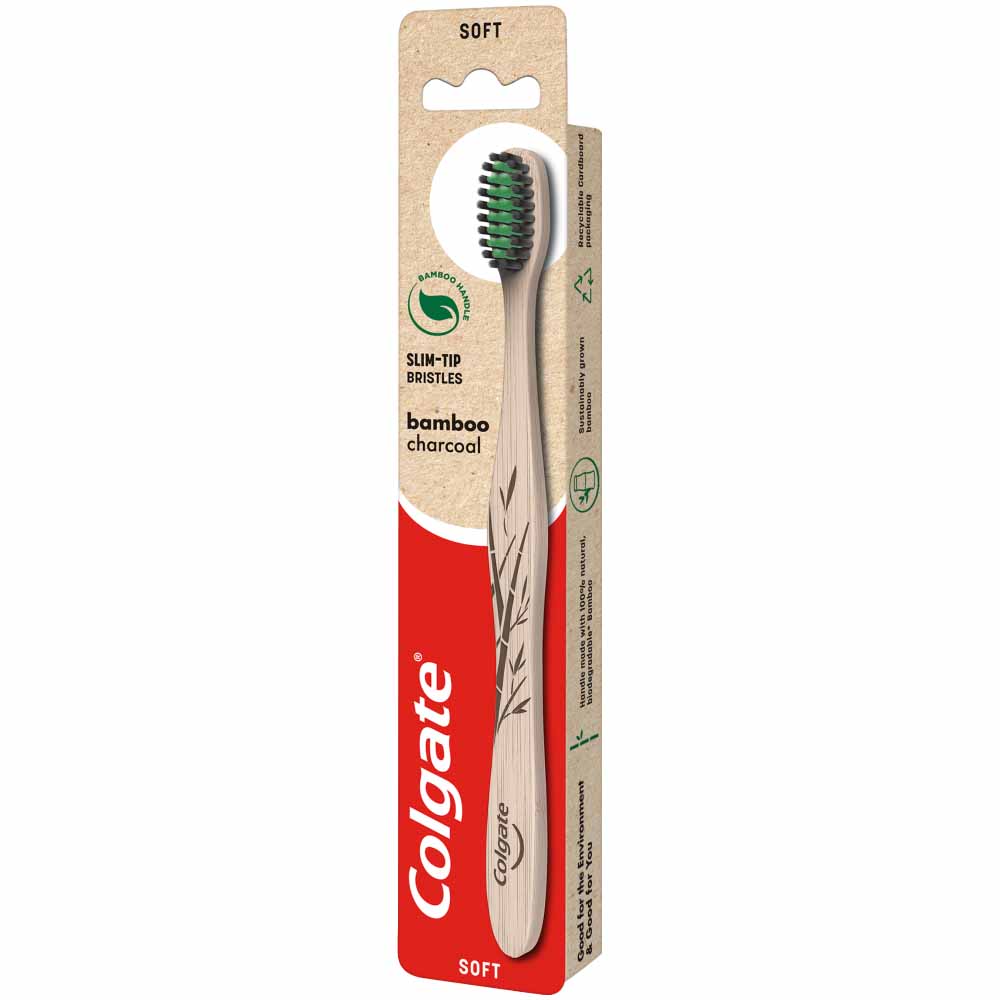 Colgate Bamboo Charcoal Soft Toothbrush Image 2