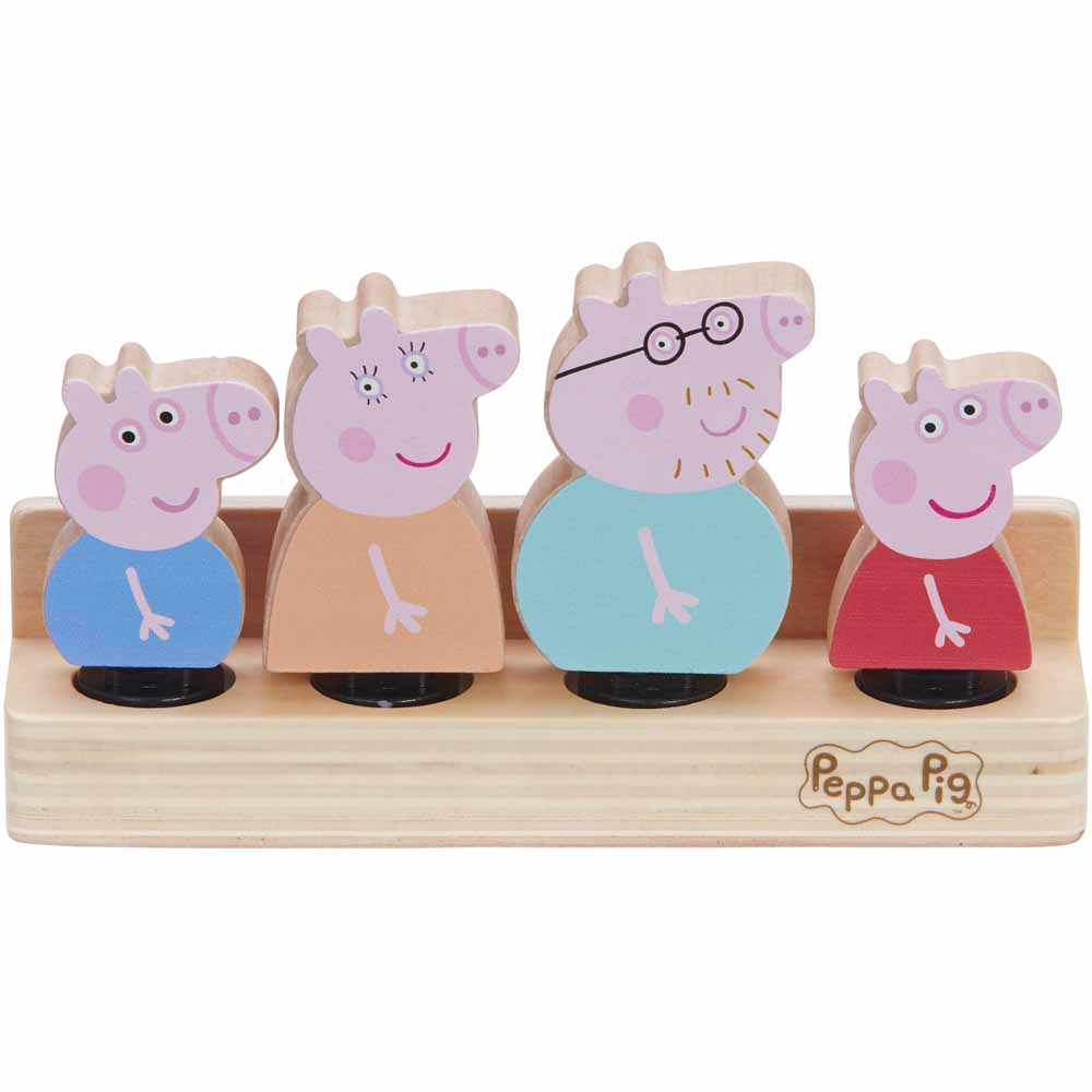 Peppa Pig Wooden Family Figures Image 1