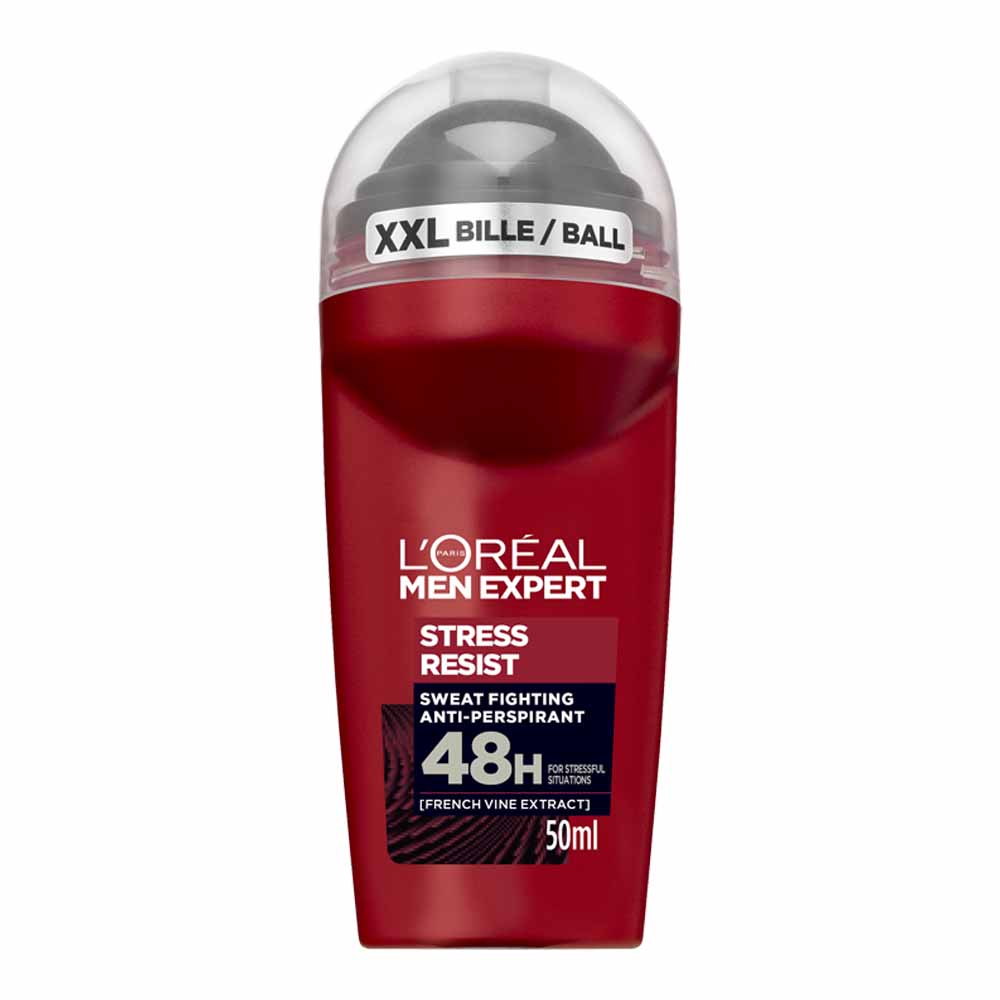 L'Oreal Paris Men Expert Stress Resist Roll On Deodorant 50ml Image 1