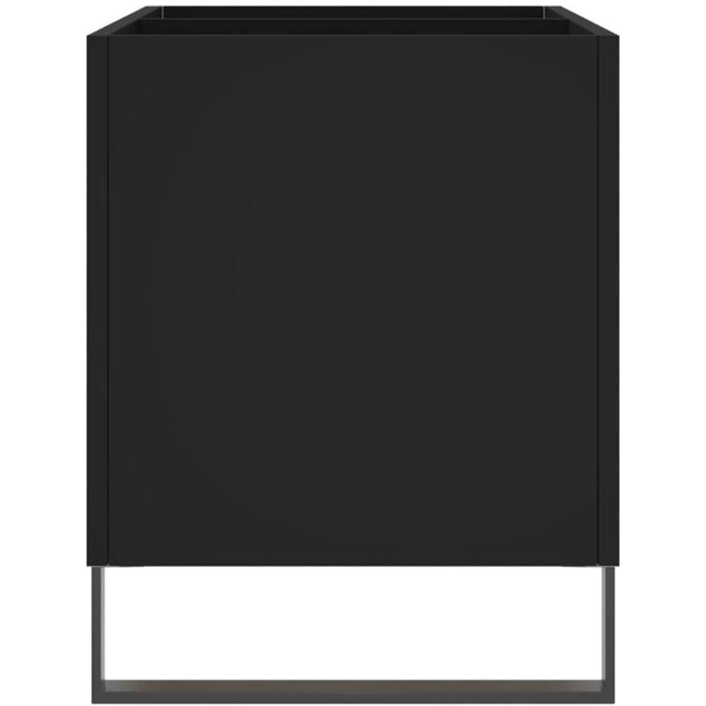 vidaXL Black Record Cabinet Image 5