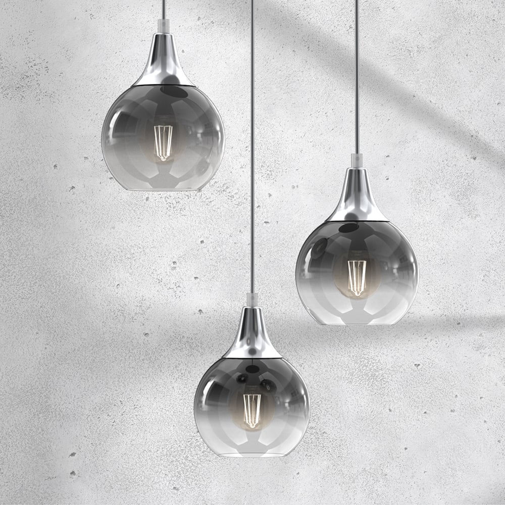 Milagro Monte Silver Pendant Lamp 230V Image 3