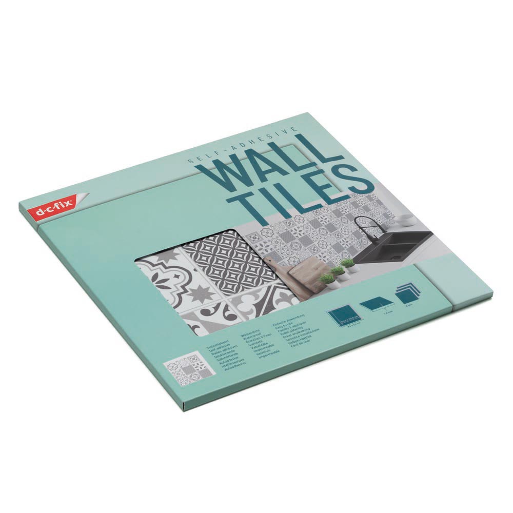 D-C-Fix Oriental Design Self Adhesive Wall Tiles 6 Pack Image 3