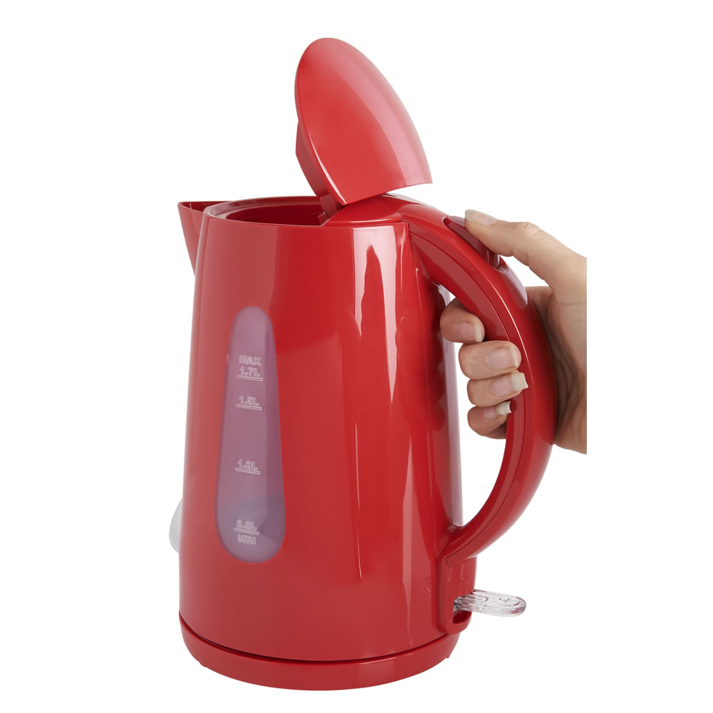 Wilko Colour Play Red 1.7L Kettle Image 3