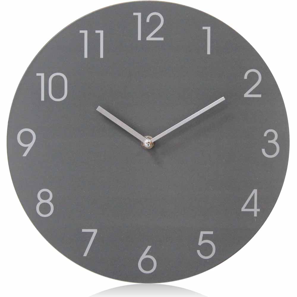 Wilko Grey Wall Clock Image