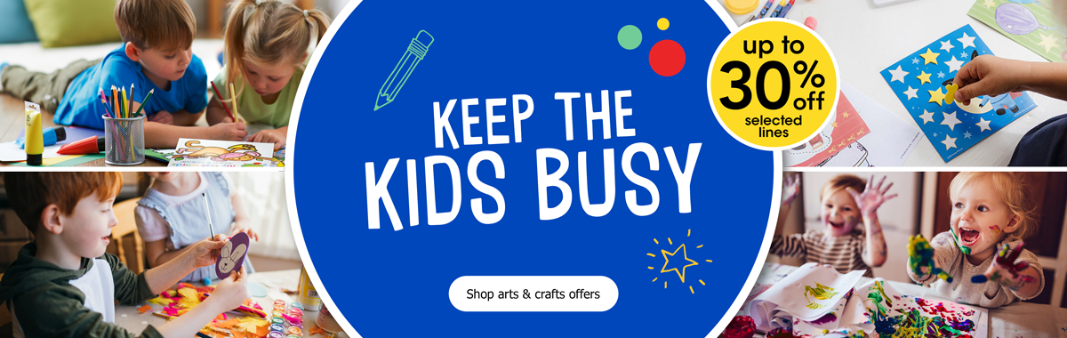 Stationery, arts and crafts offers