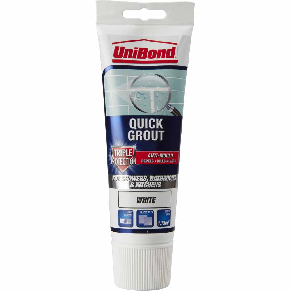 Cream UniBond 1617927 Triple Protect Anti-Mould Wall Tile Grout 