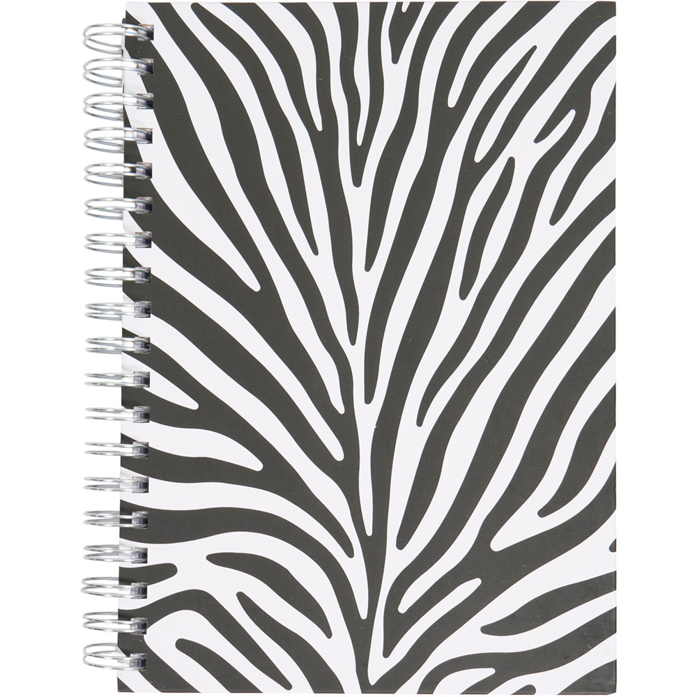 Animal Print B5 Notebook Monochrome Image 1