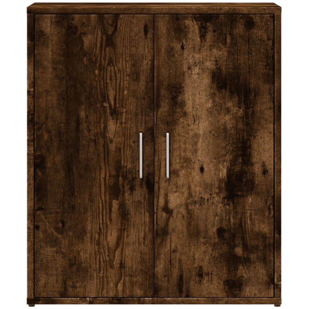 vidaXL 2 Door Smoked Oak Sideboard Set of 2 Image 4
