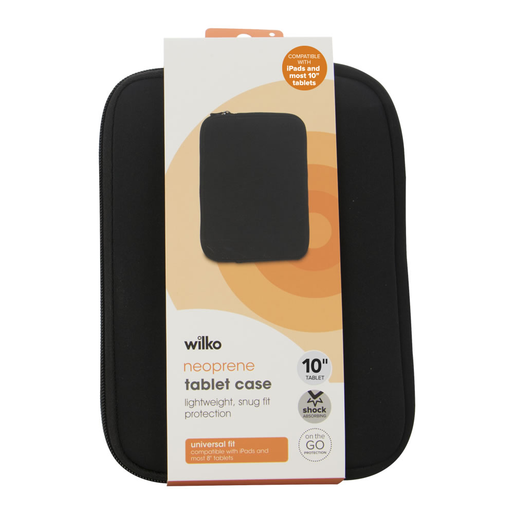 Wilko Black 10 inch Neoprene Tablet Case Image 2