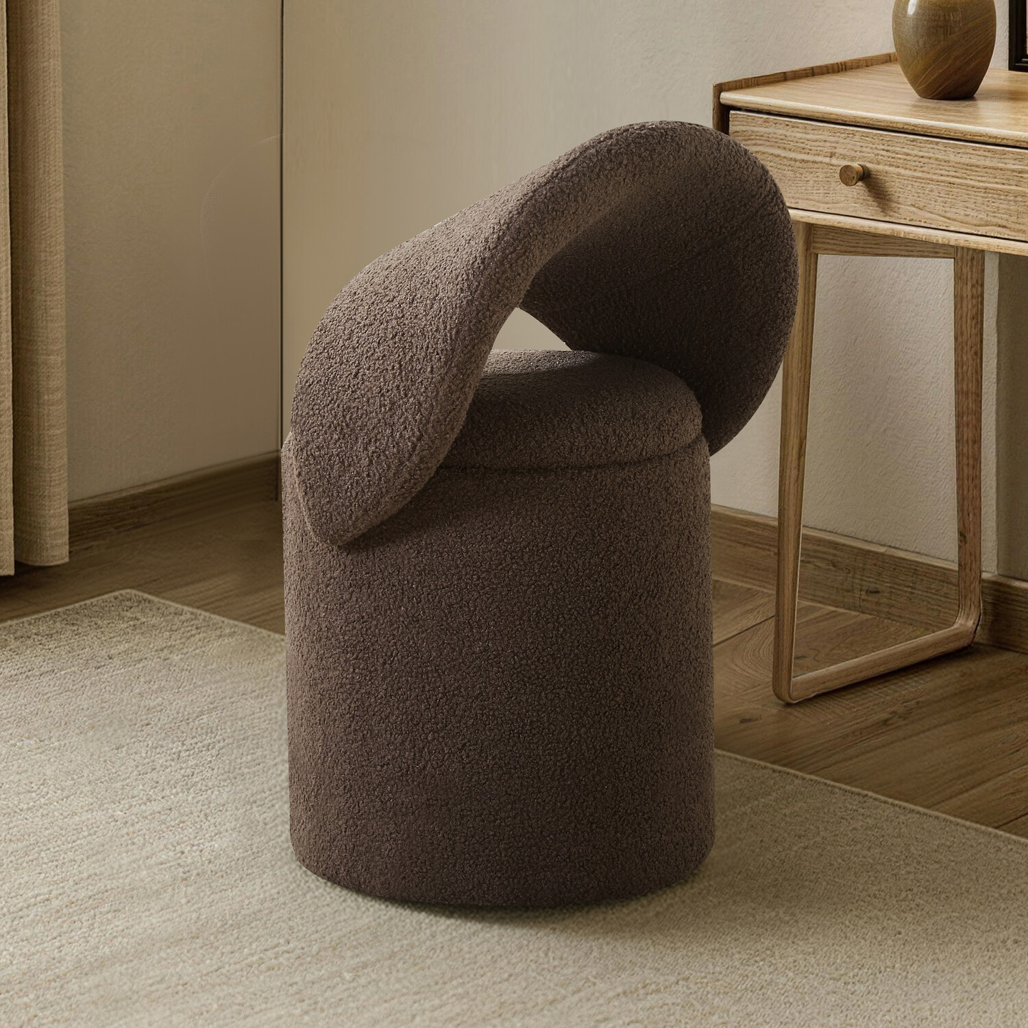 Rosie 3 in 1 Storage Stool Brown Image 2