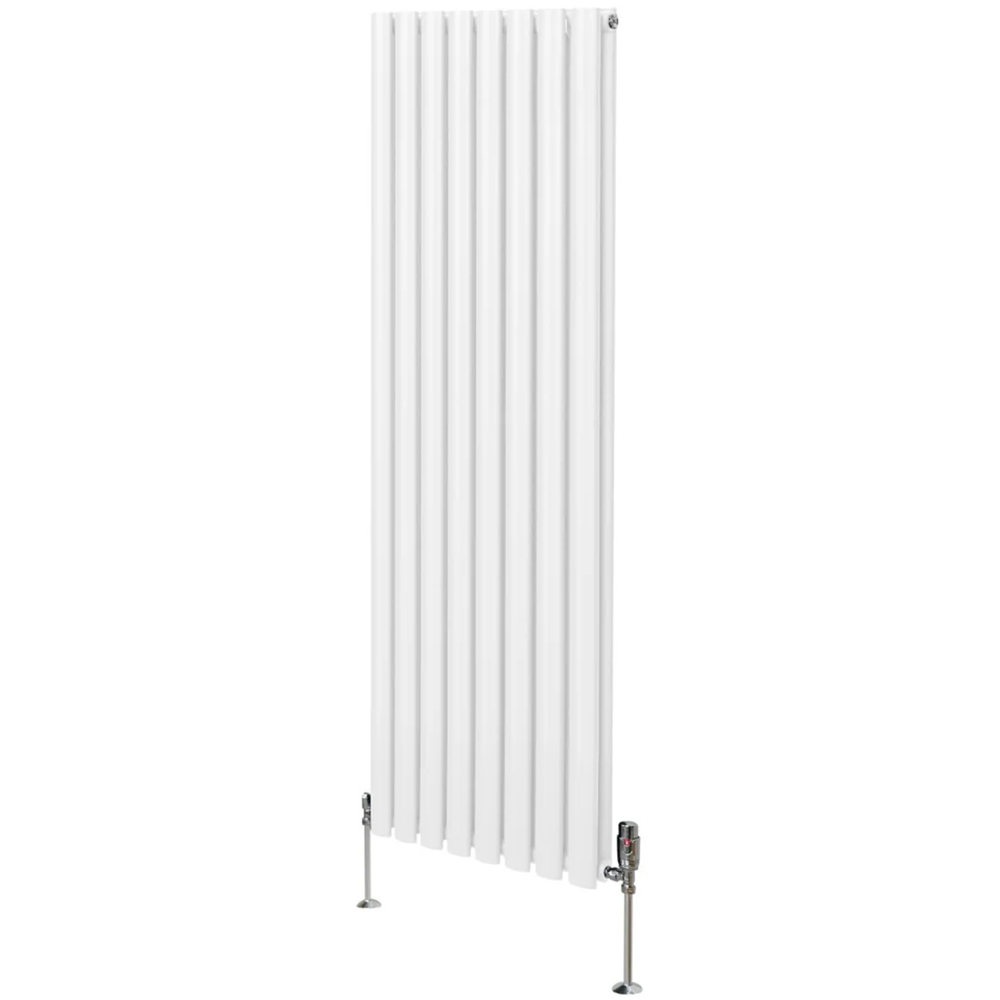 Monster Shop 5593BTU White Oval Column Radiator and Valves 1600 x 480mm Image 3