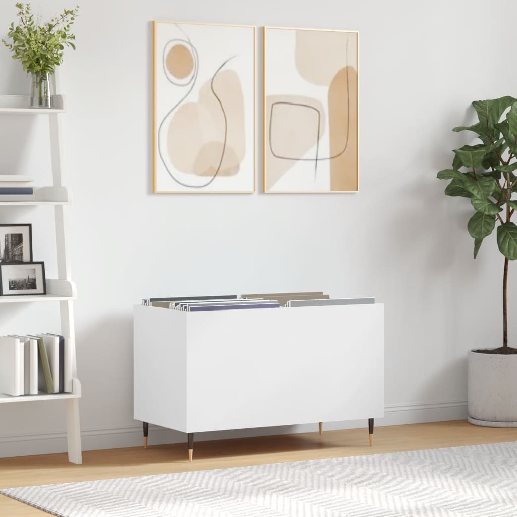 vidaXL White Record Cabinet Image 8