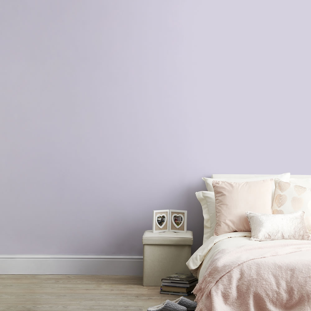 Wilko Silk Emulsion Paint Lilac 2.5L Wilko