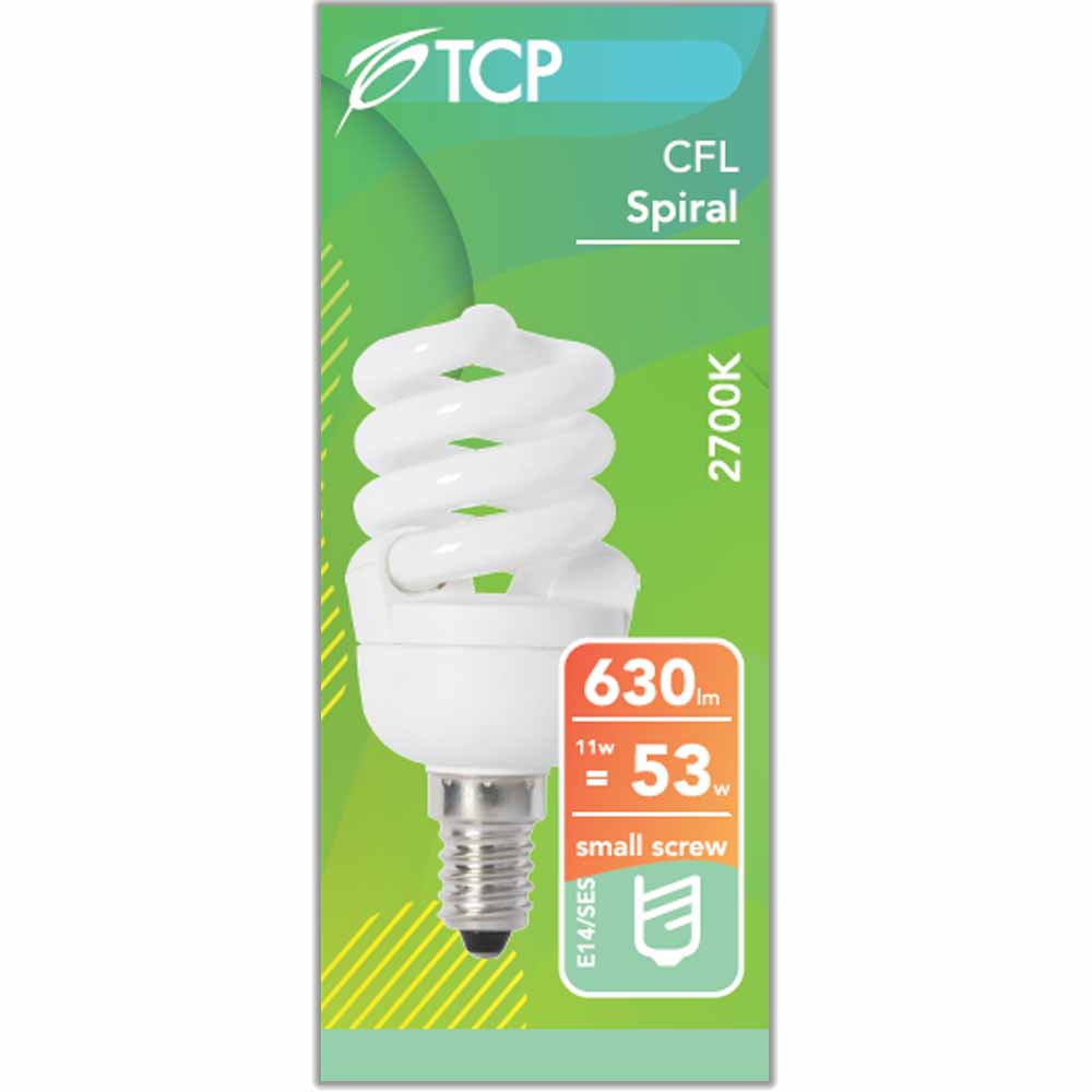 TCP CFL Spiral SES Cap 11w 1pk Image