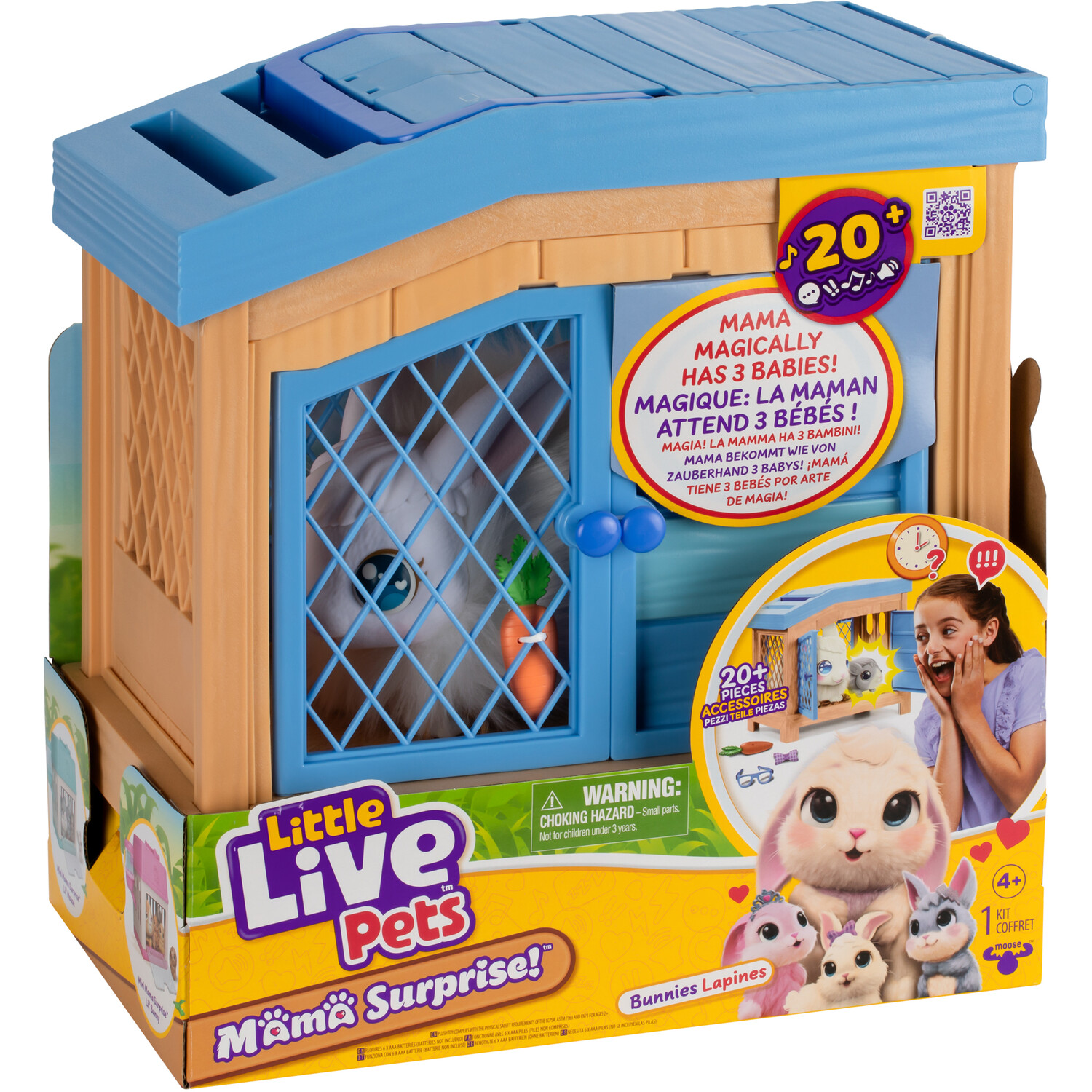 Little Live Pets Mama Surprise Bunny Toy White Image 3
