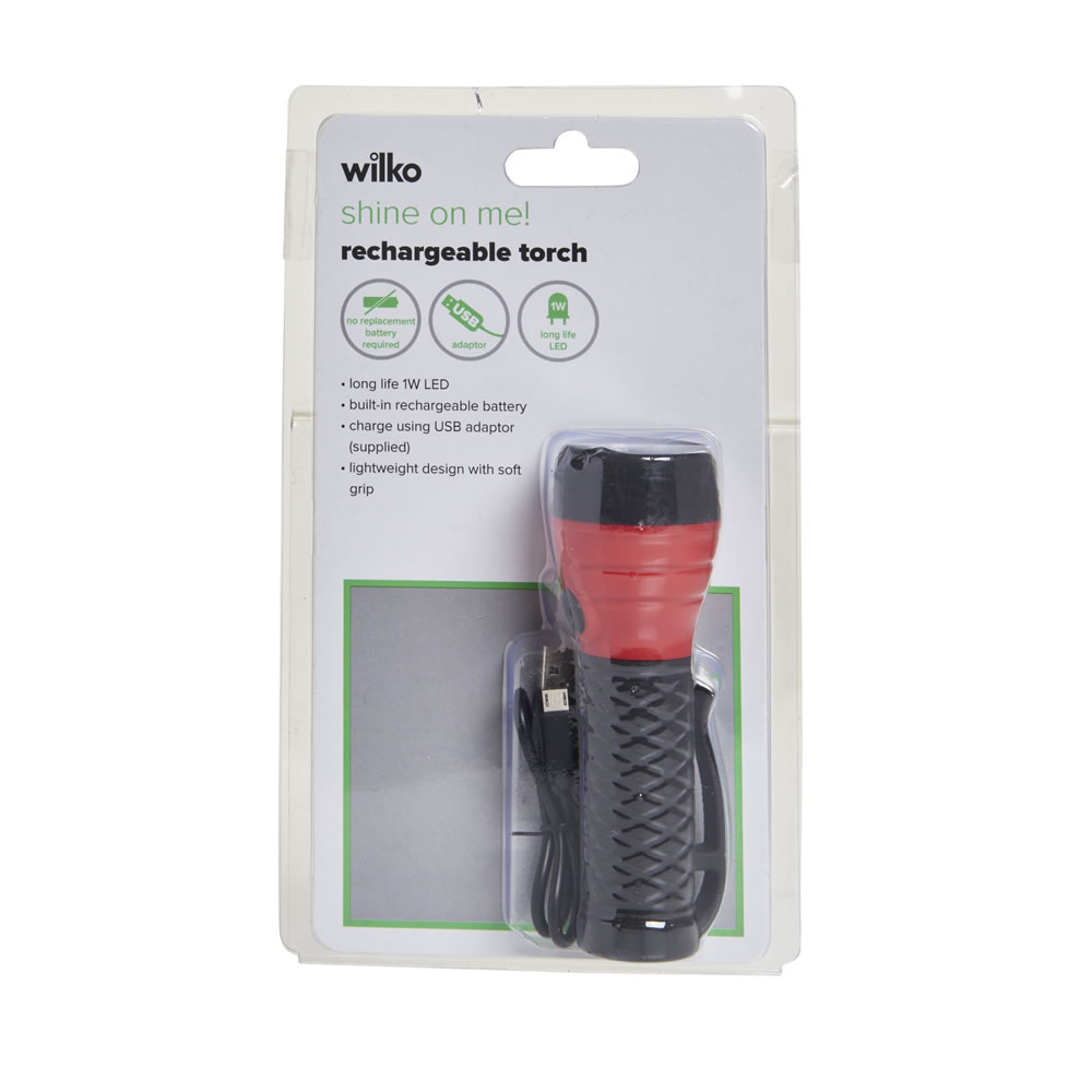 Wilko USB Rechargeable Torch Wilko