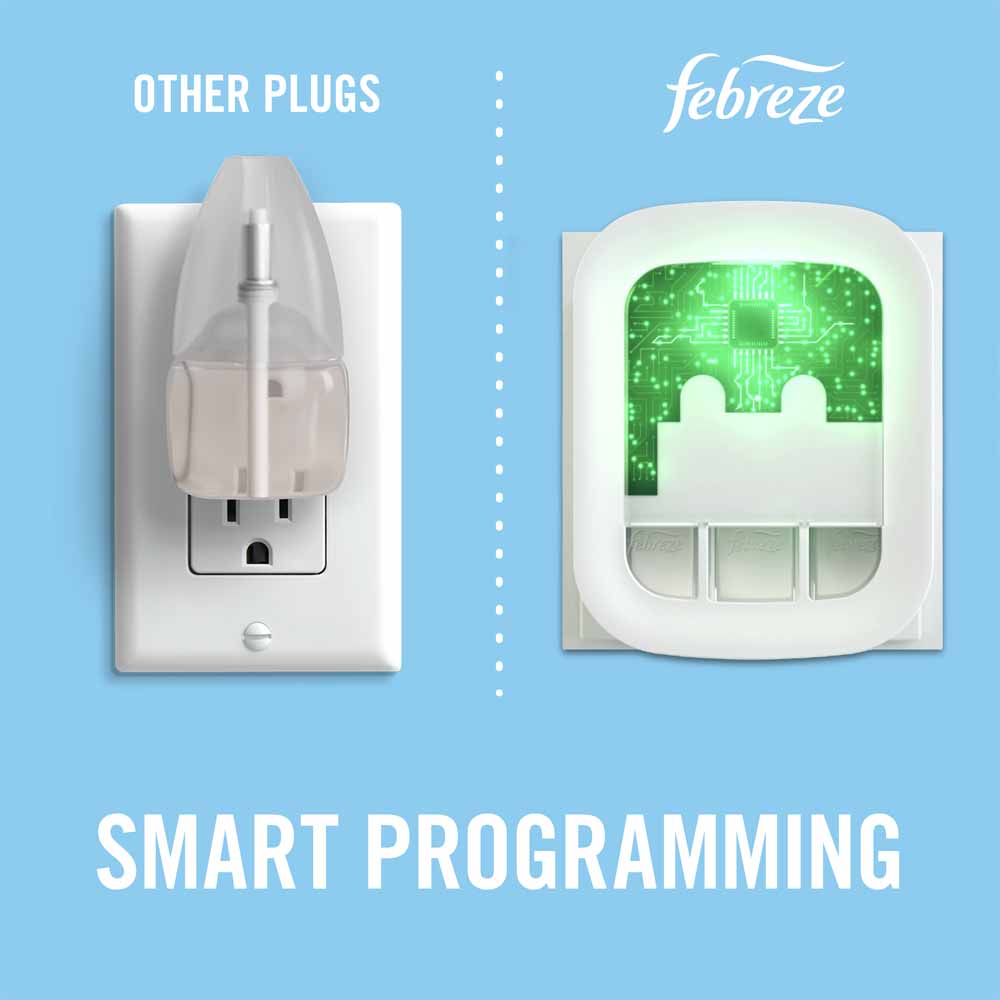 Febreze 3Volution Smart Programming Air Freshener Plug-in Starter Kit Ruby Jasmine Image 4