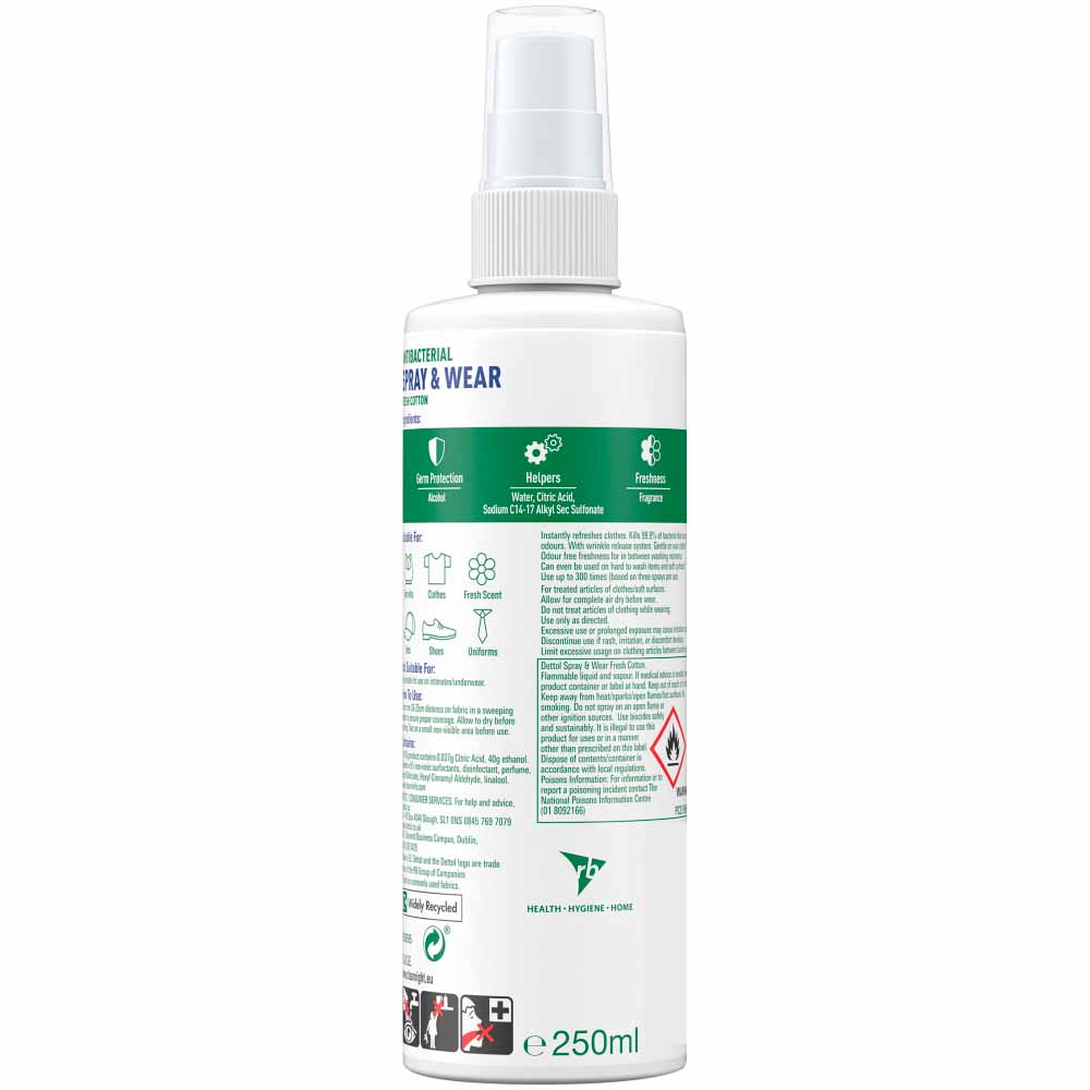 Dettol Spray and Wear Cotton Breeze 250ml Image 2