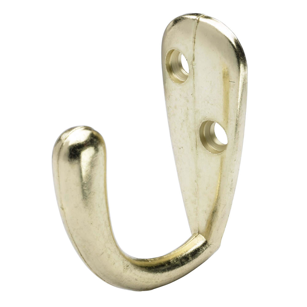 Wilko Robe Hook Brass Image