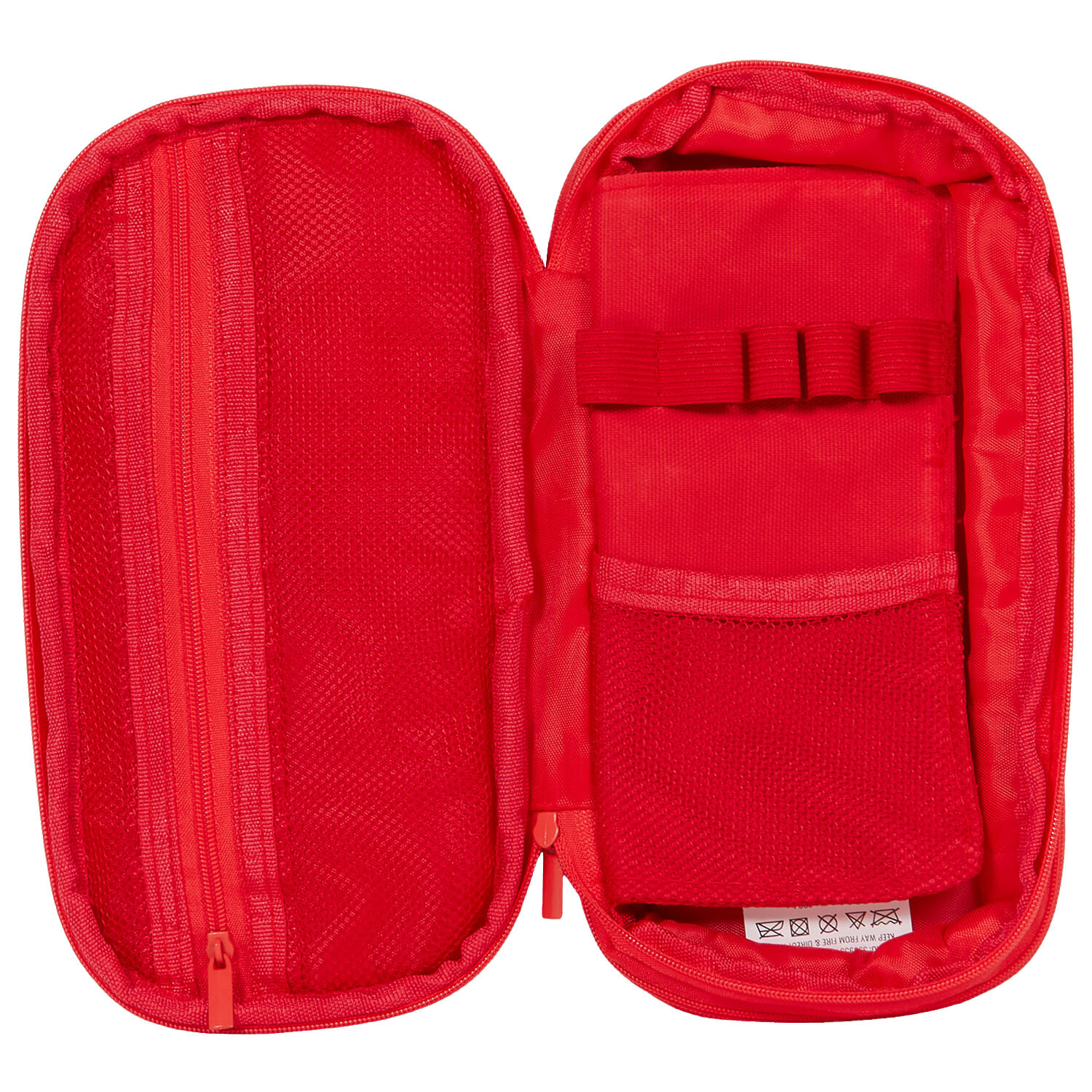Cherry Hearts Compartment Pencil Case - Pink Image 8