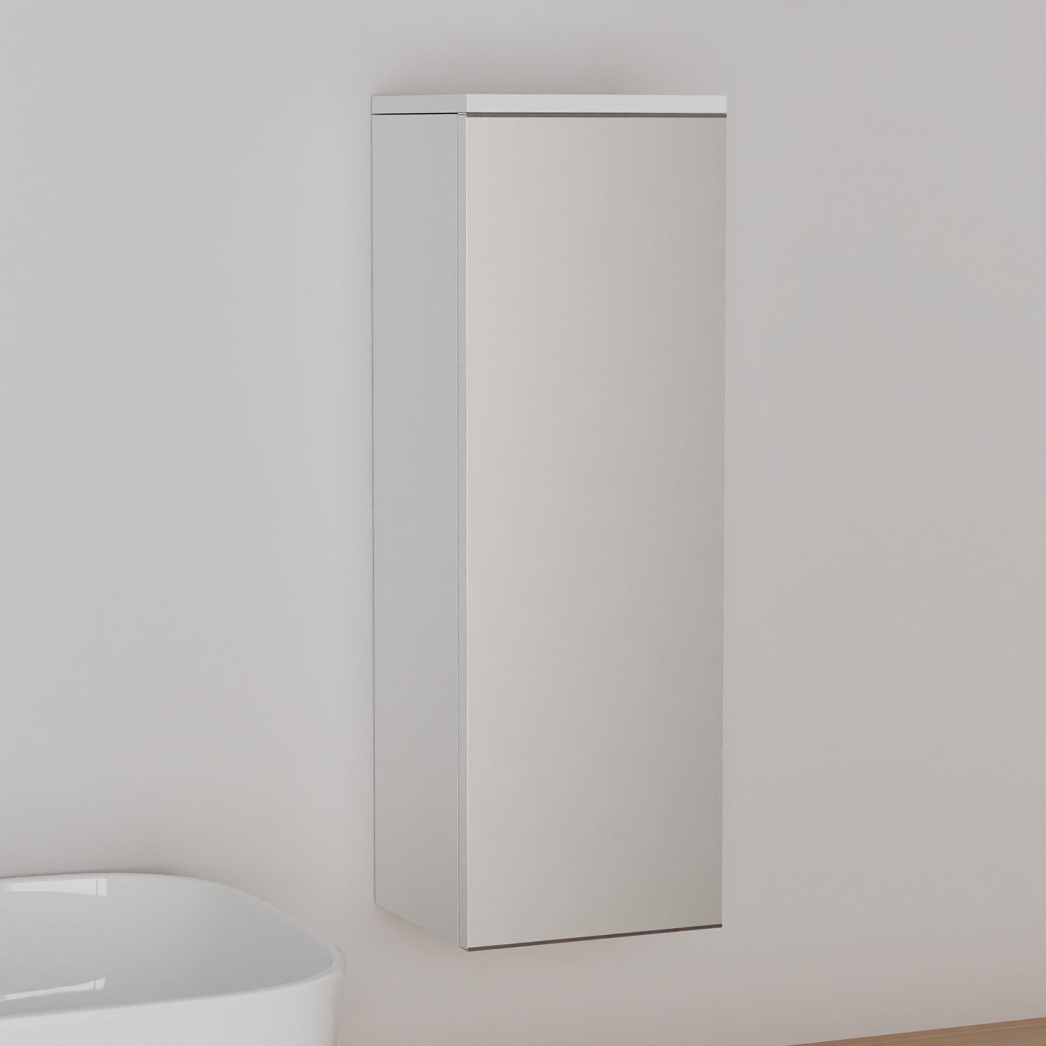 Charleston Slim Cabinet - White Image 2