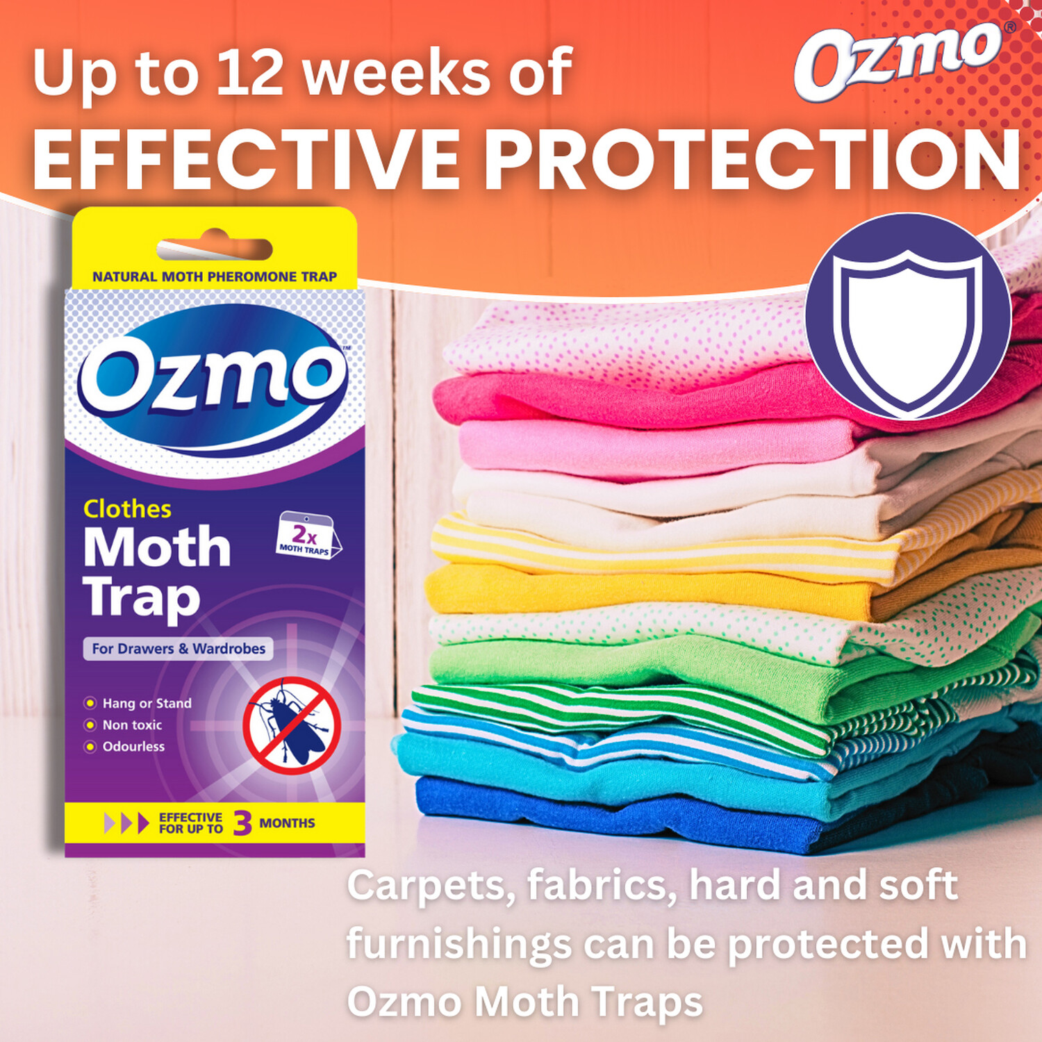 Pack of 2 Ozmo Moth Traps Image 2