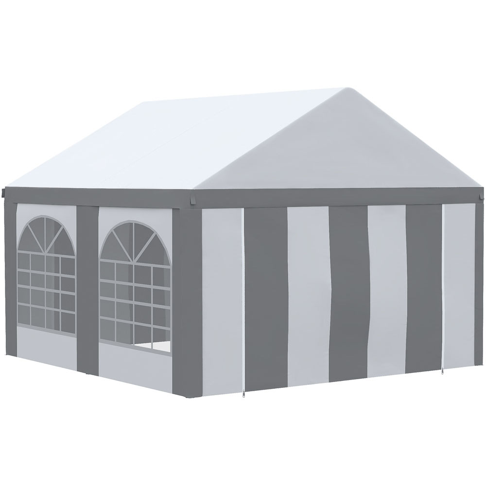 Outsunny 4 x 4m Grey Marquee Party Tent Image 2
