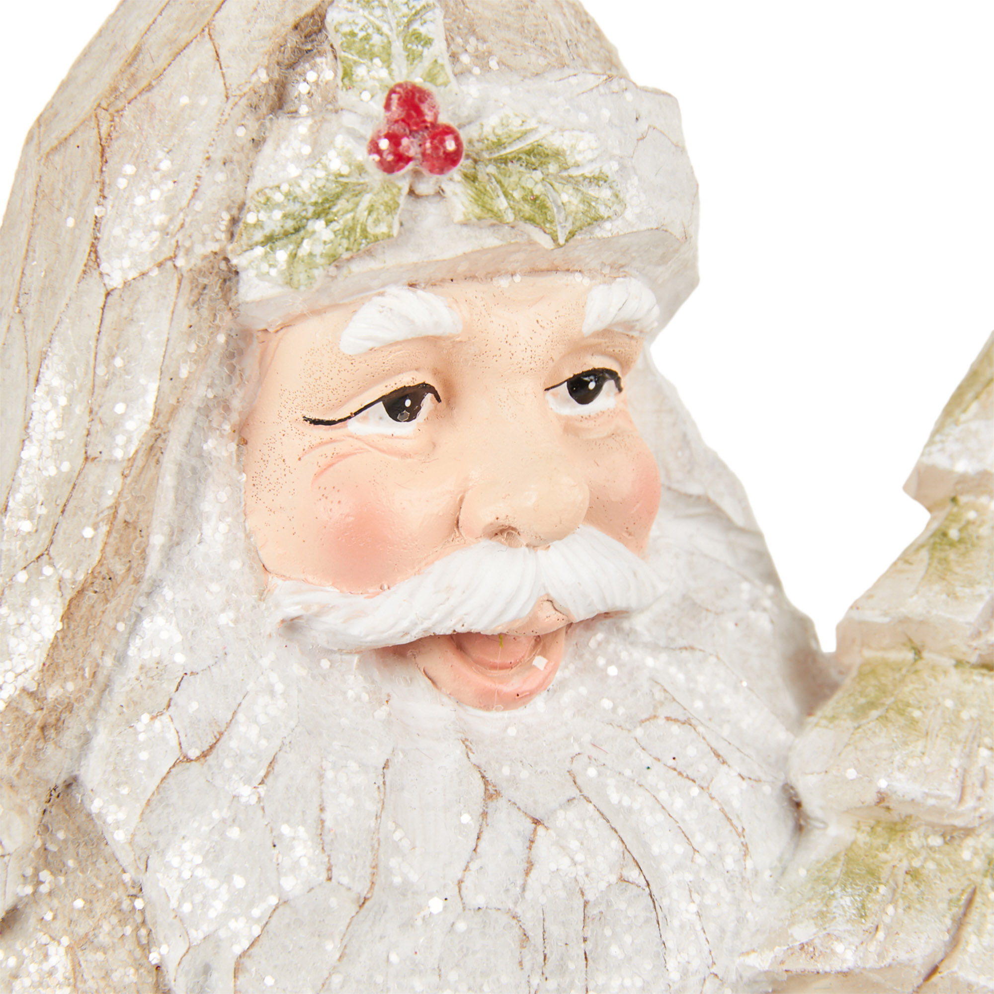 Wood Effect Santa Ornament Image 5