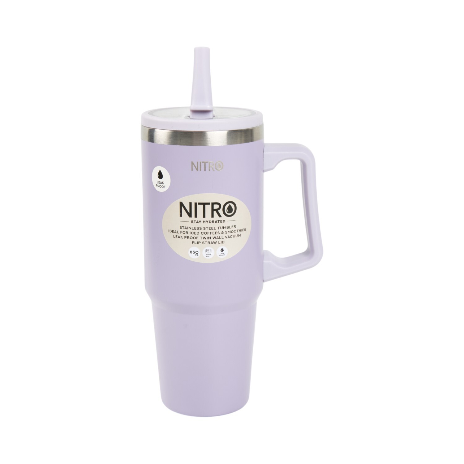 Nitro Stainless Steel Flip Straw Vacuum Tumbler Image 2